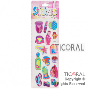 STICKER ACCESORIOS CON GLITTER HS3537-2 x 12